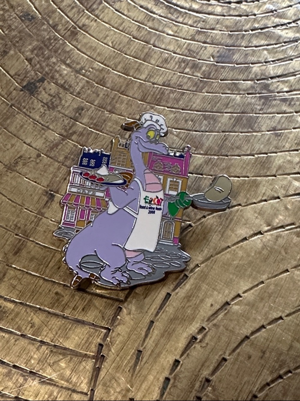 2008 Epcot International Food & Wine Festival Chef Figment Enamel Pin